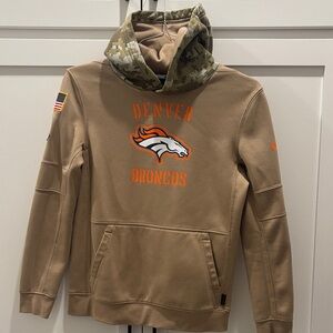 Nike Tan Denver Broncos Camo Hoodie